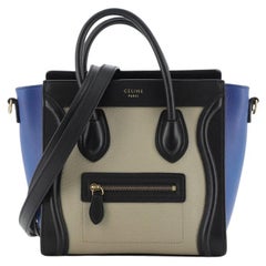 Celine Tricolor Luggage Bag Leather Nano