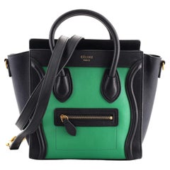 Celine Tricolor Luggage Bag Leather Nano