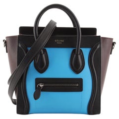 Celine Tricolor Luggage Bag Leather Nano