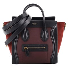 Celine Tricolor Luggage Bag Leather Nano