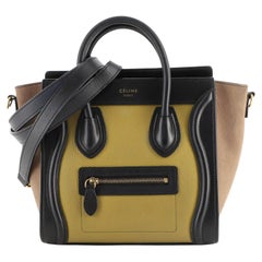 Celine Tricolor Luggage Bag Leather Nano
