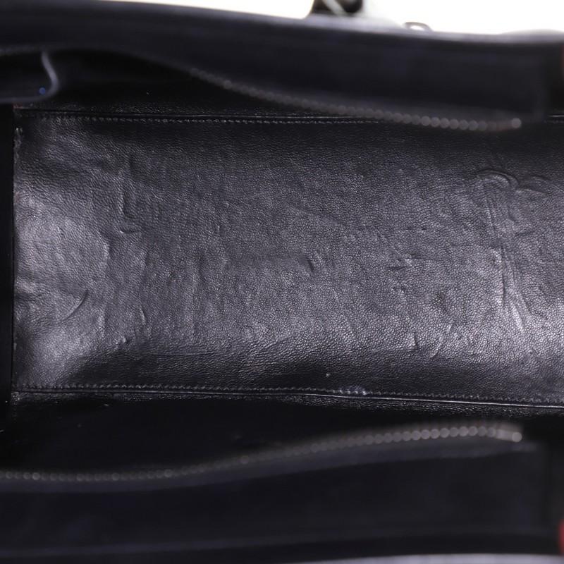 Celine Tricolor Luggage Handbag Felt Micro In Good Condition In NY, NY