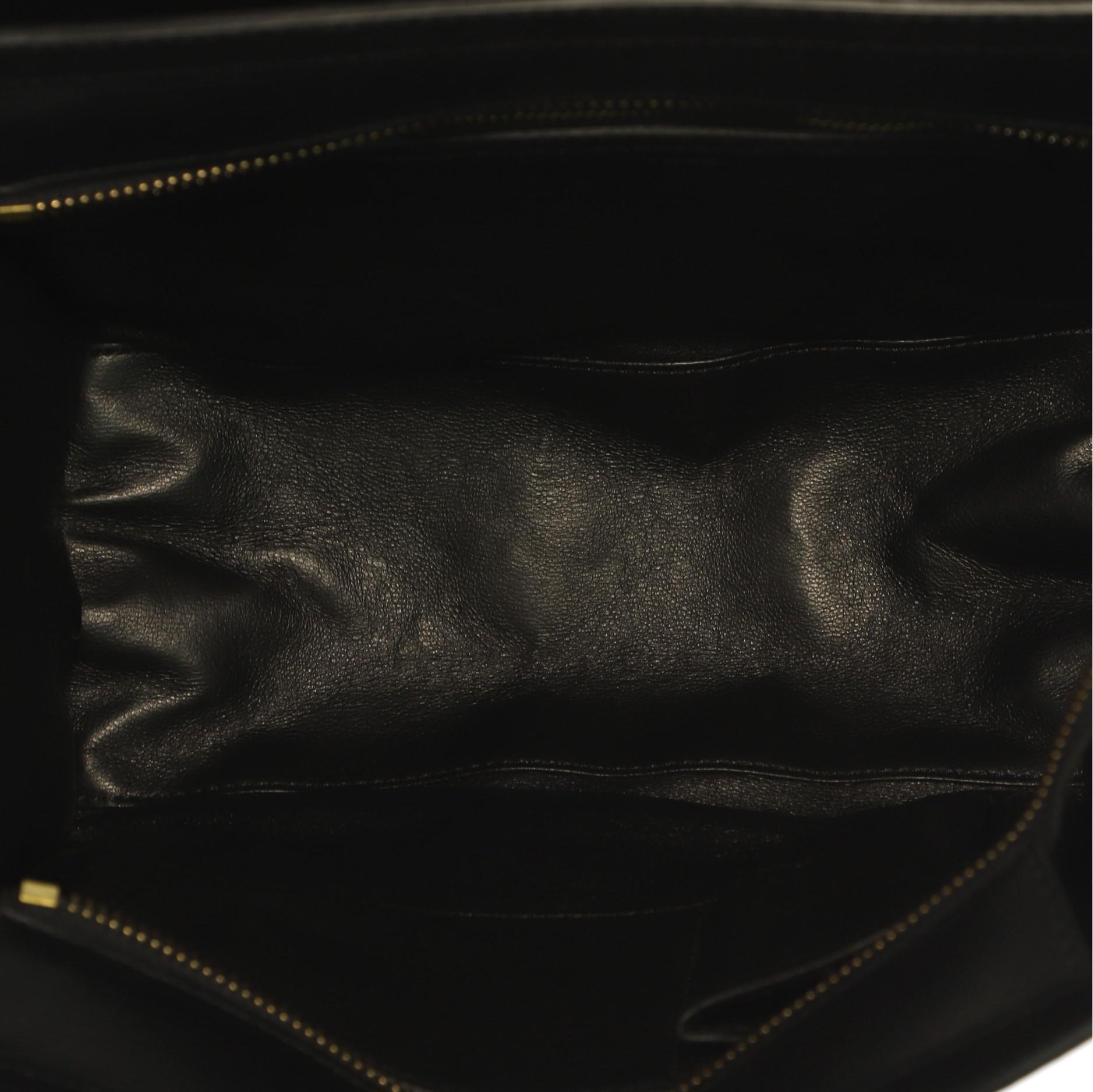 Celine Tricolor Luggage Handbag Leather Micro 1