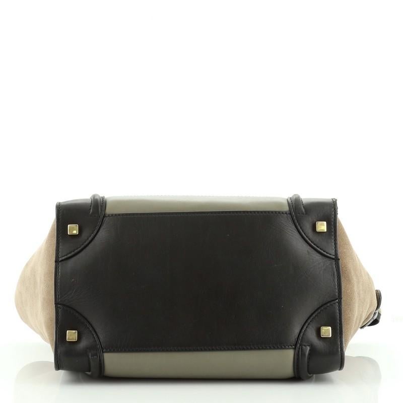 Celine Tricolor Luggage Handbag Leather Mini In Good Condition In NY, NY