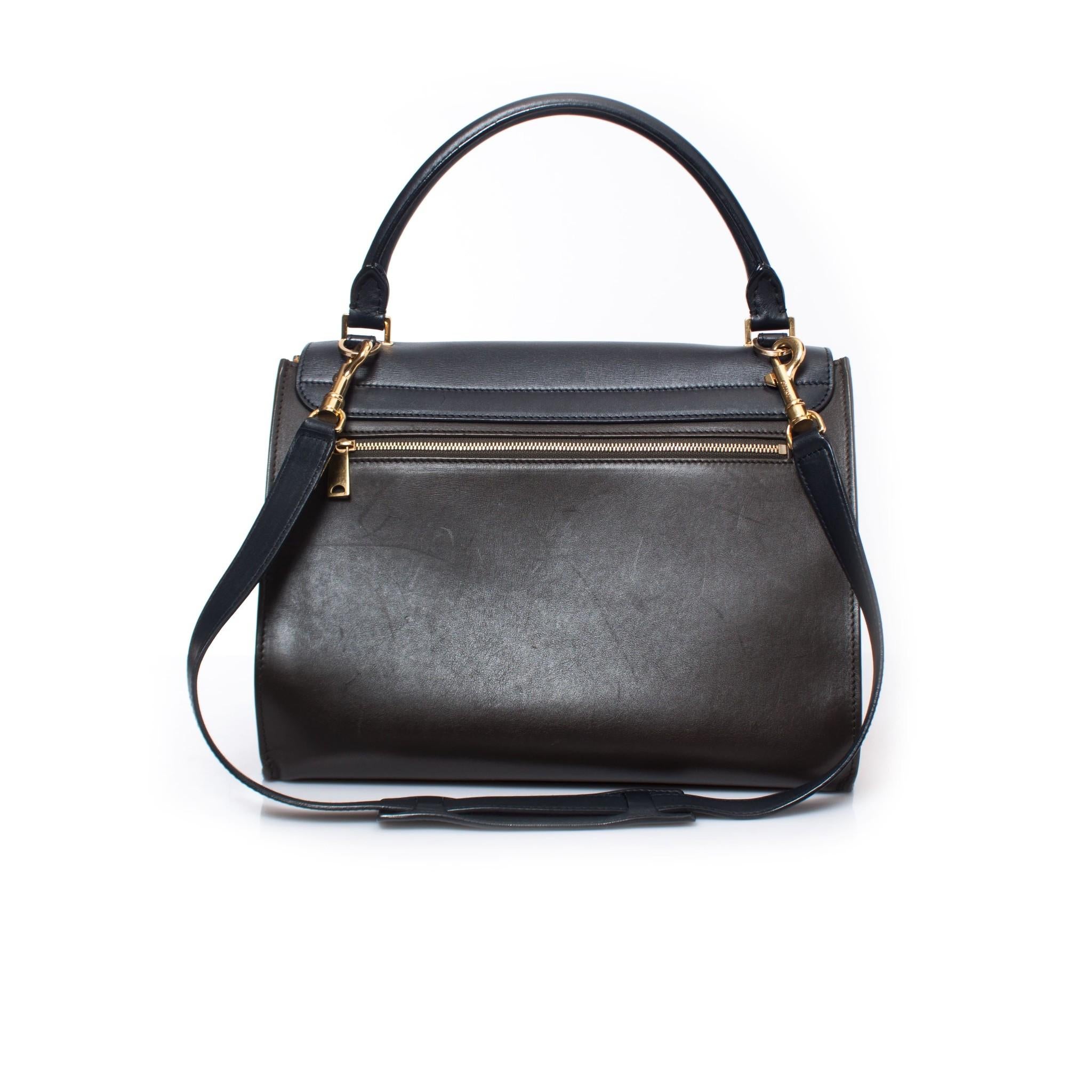 Gray Celine, Tricolor Trapeze bag For Sale