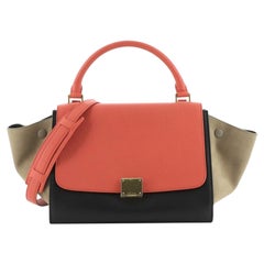 Celine Tricolor Trapeze Bag Leather Small