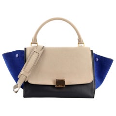 Celine Tricolor Trapeze Bag Leather Small