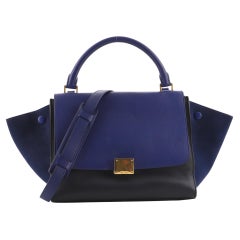 Celine Tricolor Trapeze Bag Leather Small