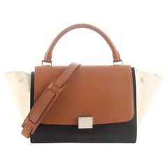 Celine Tricolor Trapeze Bag Leather Small
