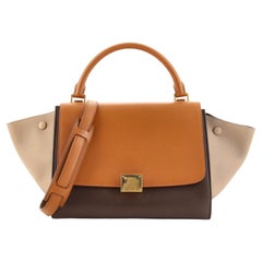 Celine Tricolor Trapeze Bag Leather Small