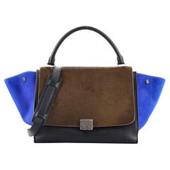 Celine Tricolor Trapez Tasche Pony Haar Medium