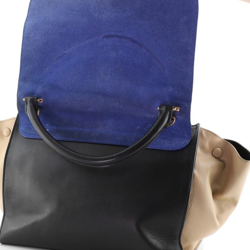 Celine Tricolor Trapeze Bag Suede Medium 2