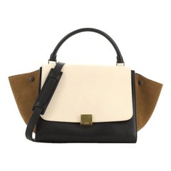 Celine Tricolor Trapeze Bag Suede Medium