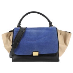 Celine Tricolor Trapeze Bag Suede Medium