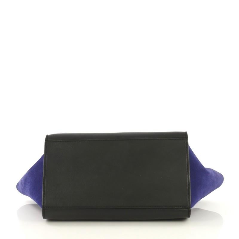 Celine Tricolor Trapeze Handbag Leather Medium In Fair Condition In NY, NY