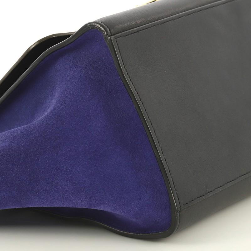 Women's Celine Tricolor Trapeze Handbag Leather Medium