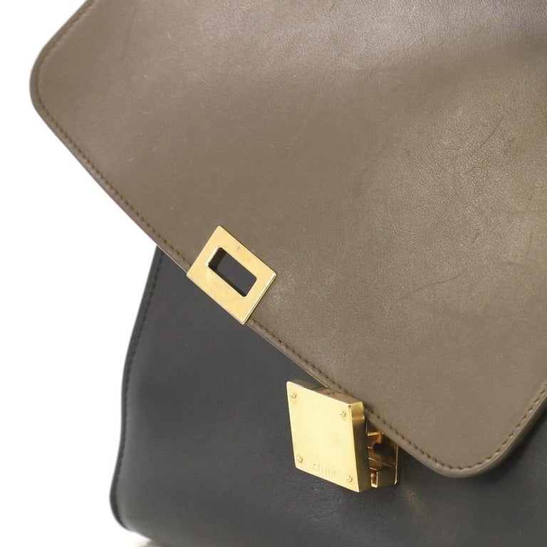 Celine Tricolor Trapeze Handbag Leather Medium For Sale at 1stdibs