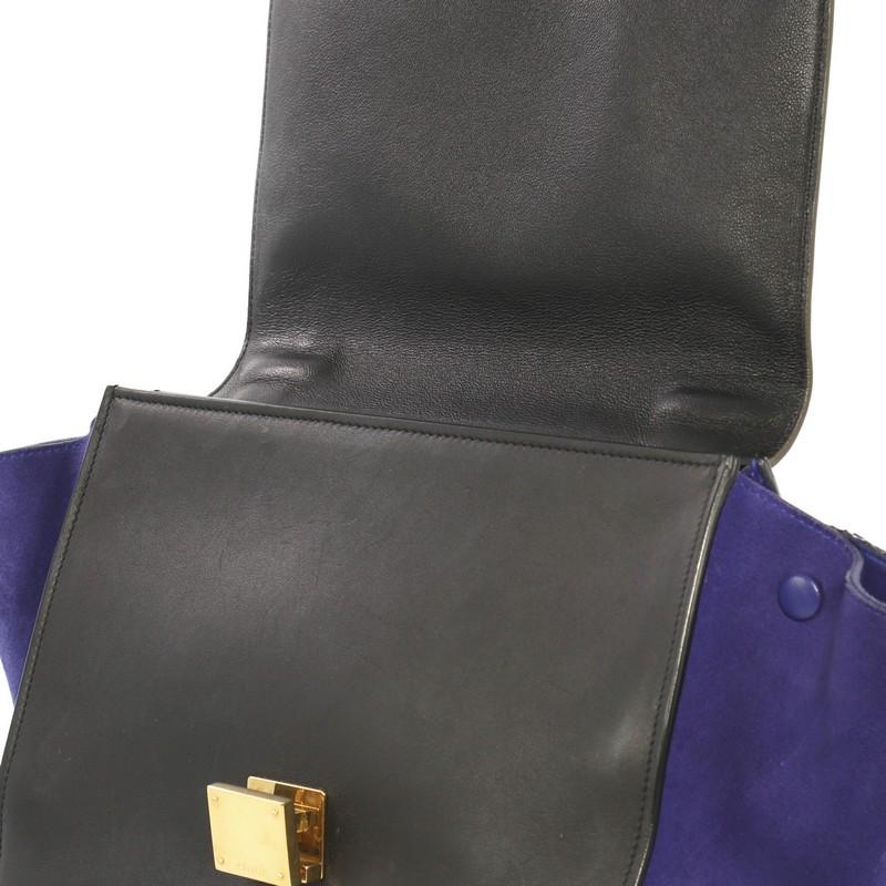 Celine Tricolor Trapeze Handbag Leather Medium 3