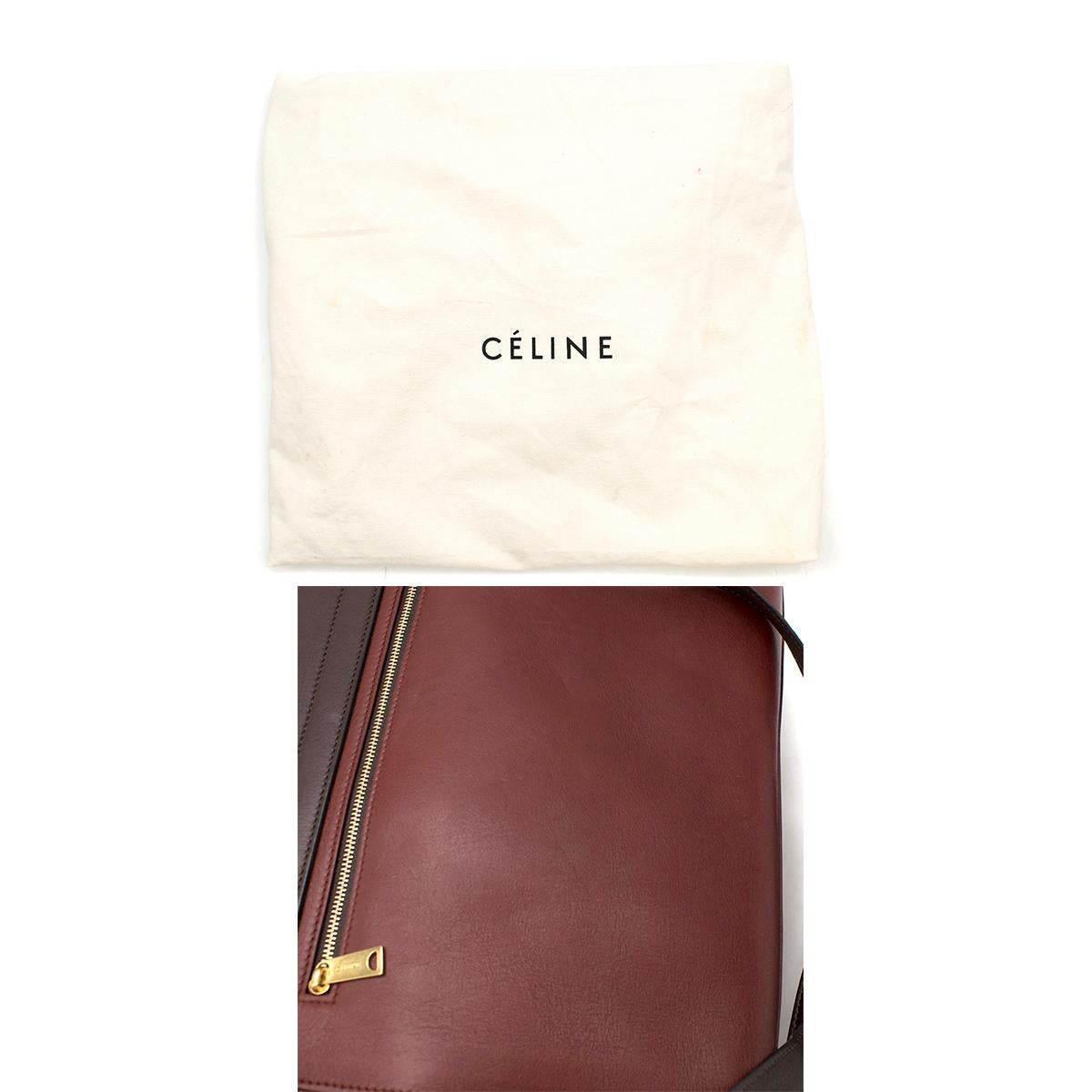Celine Tricolour Leather & Canvas Trapeze Bag For Sale 5