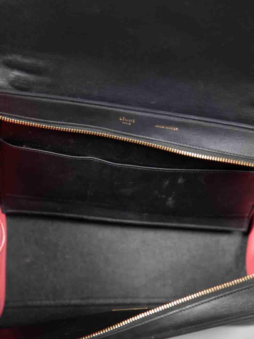 Céline Tricolour Leather Medium Trapeze Bag For Sale 1