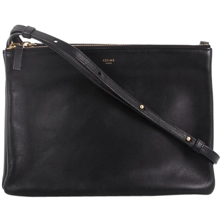 Celine Trio Crossbody Bag Leather Large at 1stDibs celine trio large, celine large trio