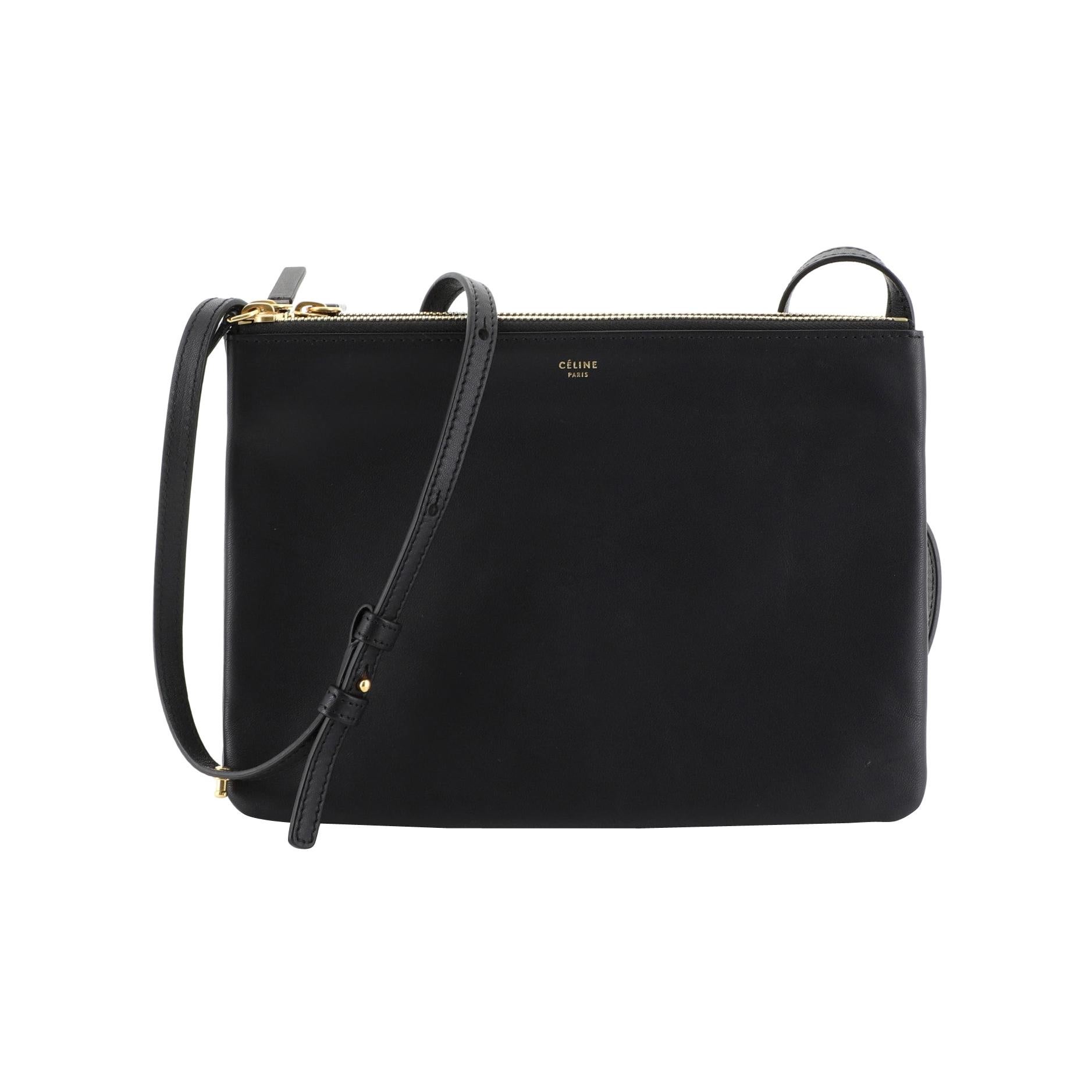 Celine Trio Crossbody Bag Leather Large