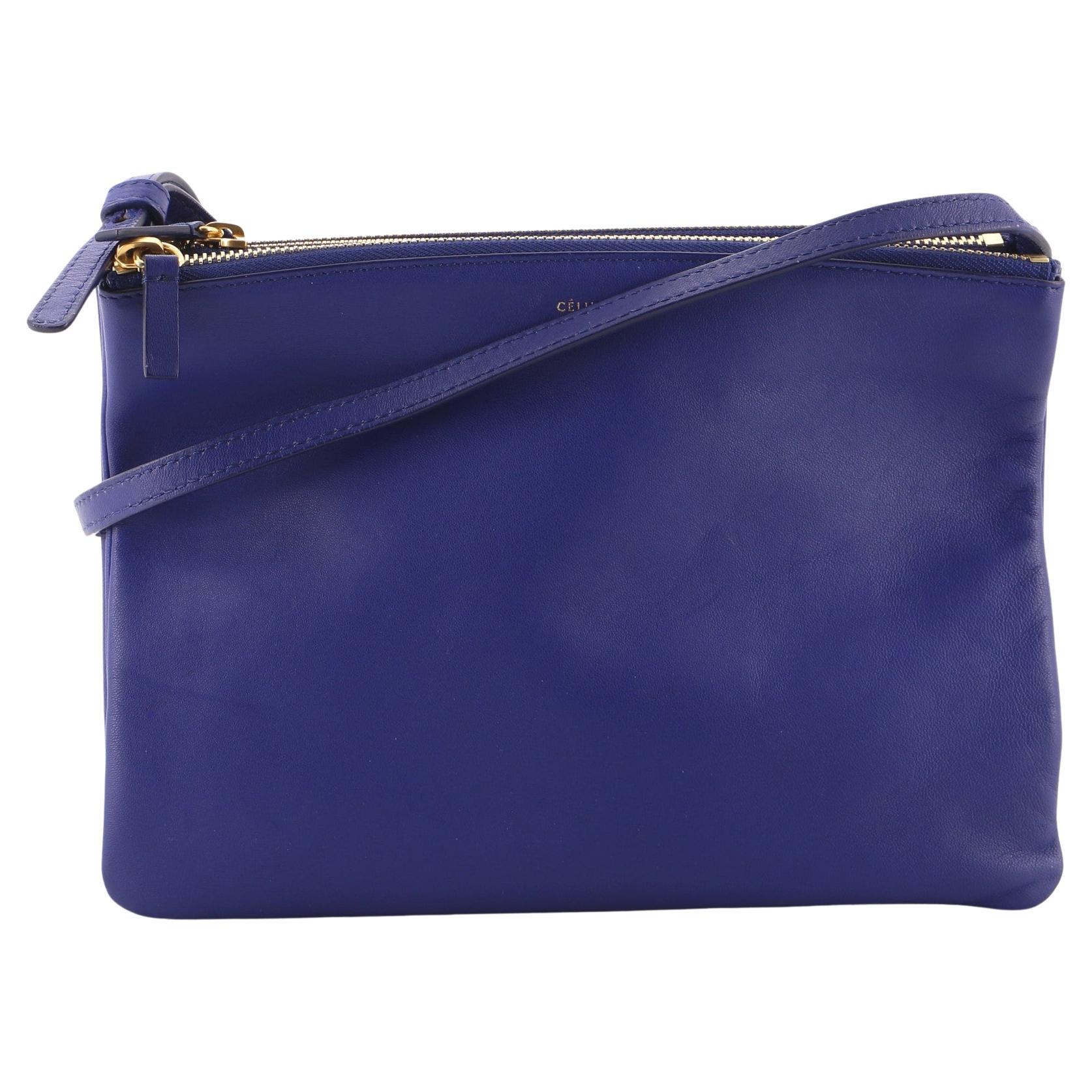 Celine Trio Crossbody Bag Leather Small For Sale at 1stDibs