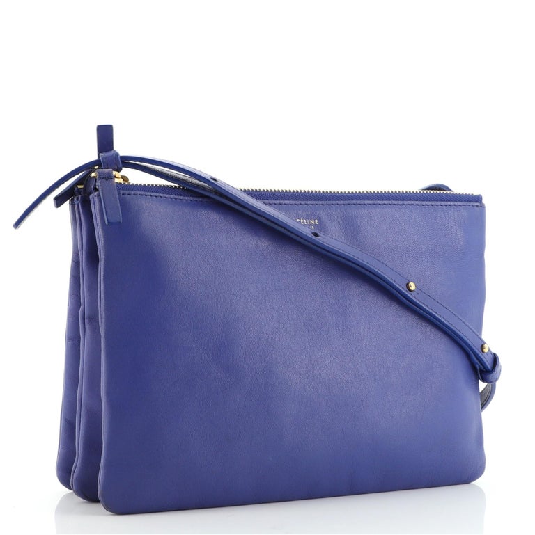 Celine Trio Crossbody Bag Leather Small at 1stDibs