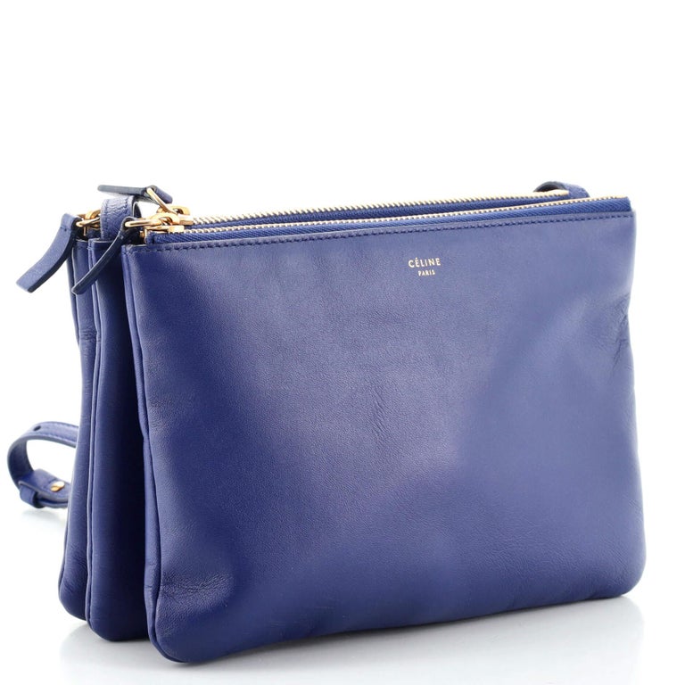 Celine Trio Crossbody Bag Leather Small For Sale at 1stDibs