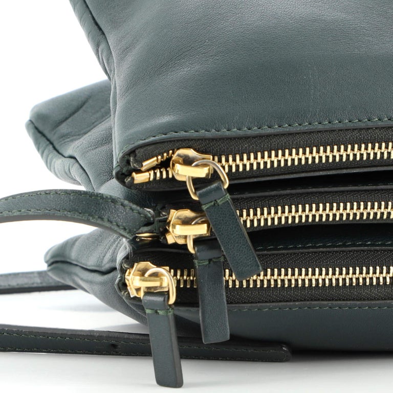Celine Trio Crossbody Bag Leather Small For Sale at 1stDibs