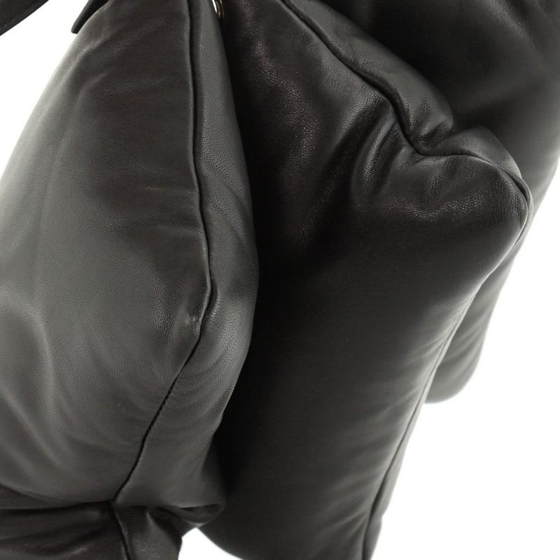 Black Celine Pillow Trio Crossbody Bag Leather Small