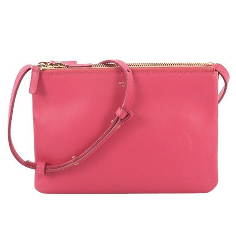 Celine Trio Crossbody Bag Leather Small