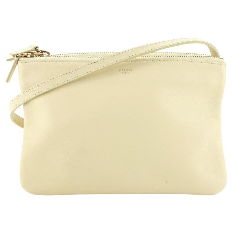 Beige Vintage Celine Crossbody Bag at 1stDibs