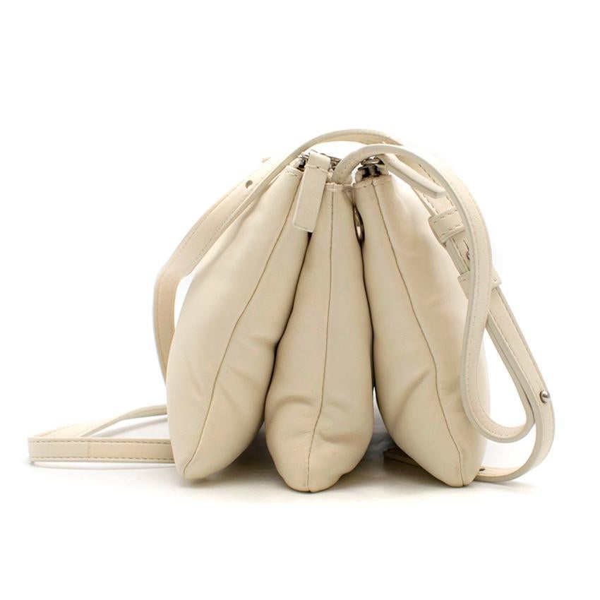 Women's Celine Trio Ivory Leather Cross-Body Bag