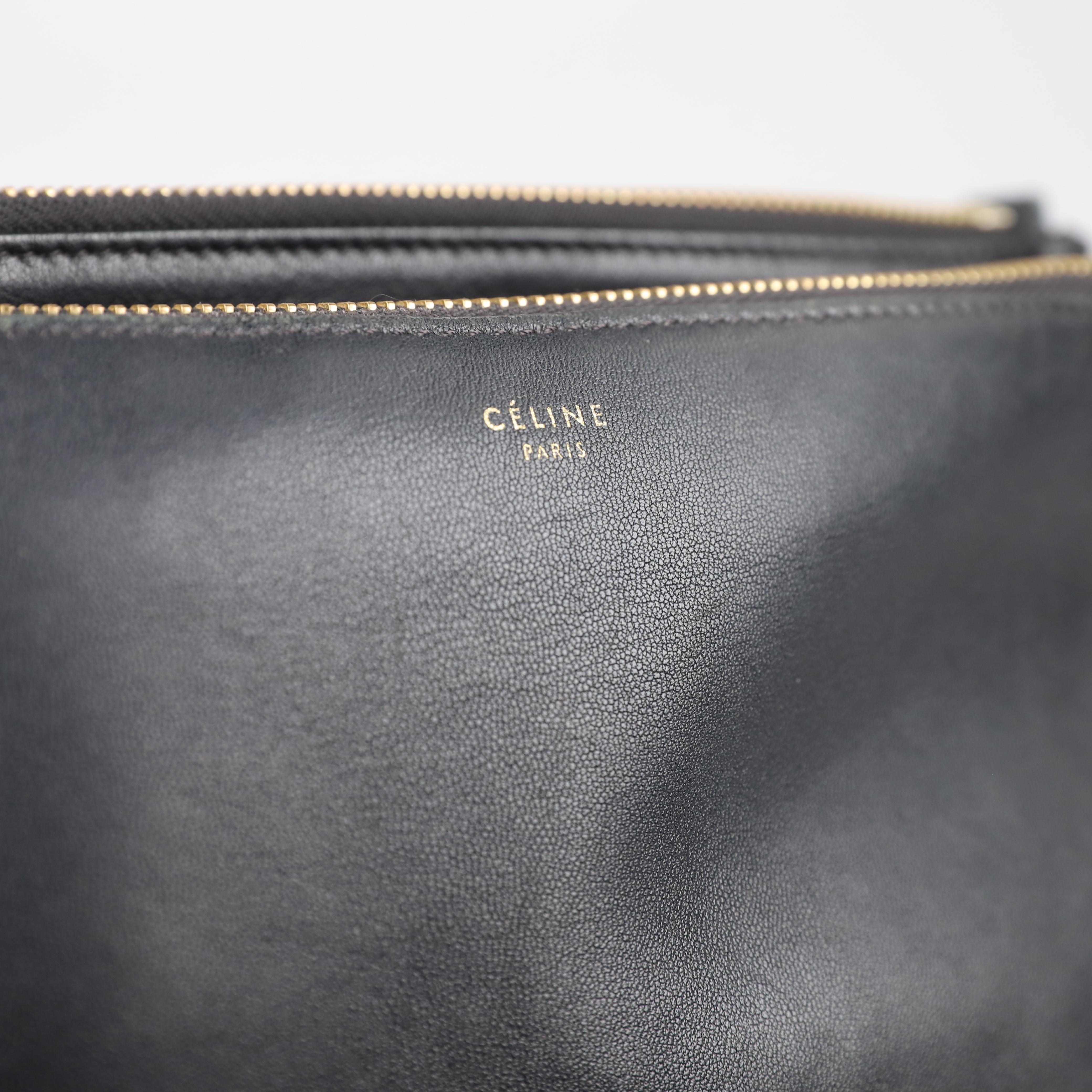 Celine Trio leather crossbody bag For Sale 7