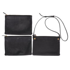 Celine Trio Leather Large Crossbody Bag
