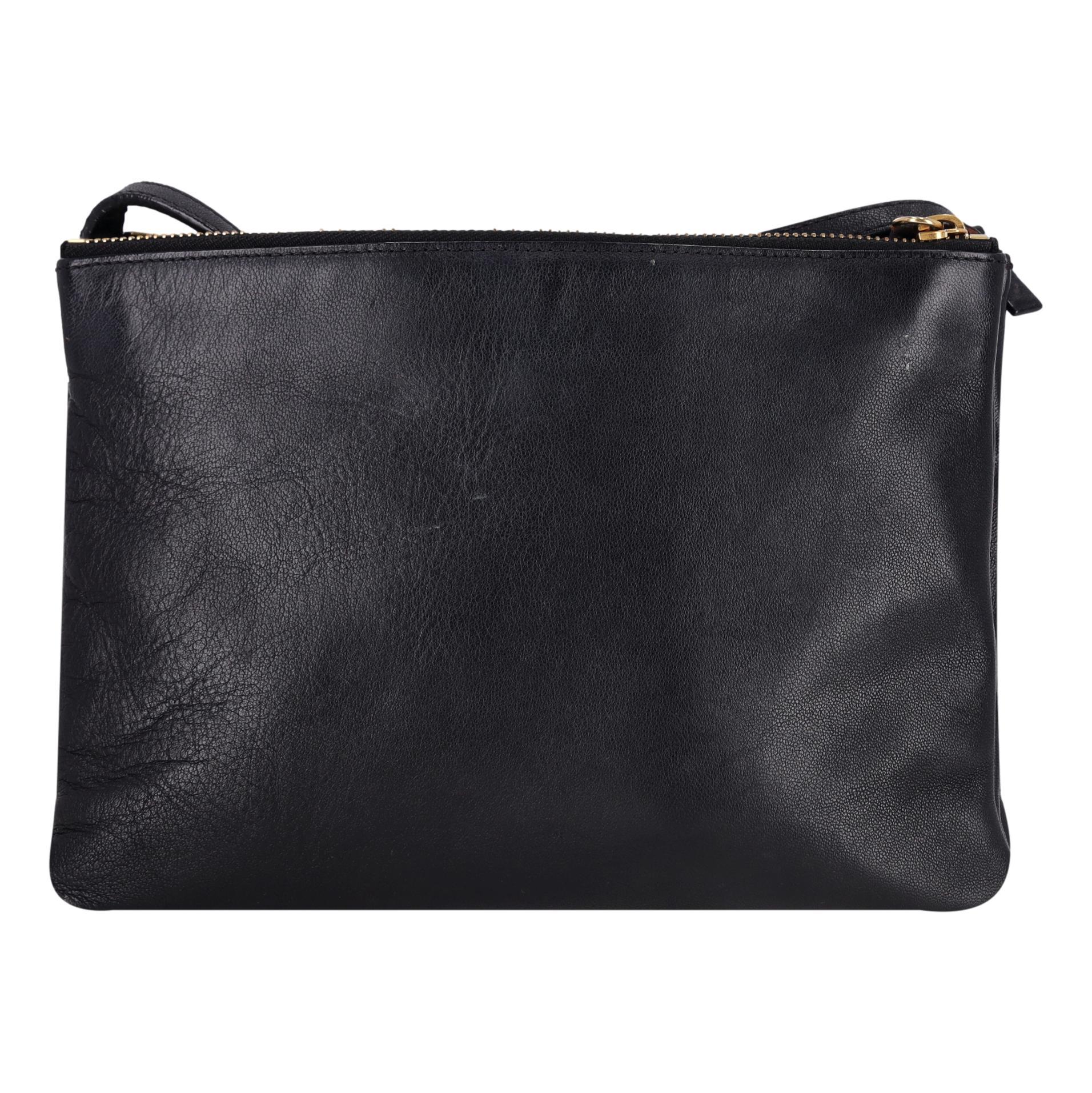 Celine Trio Leather Large Crossbody Bag Bon état - En vente à London, GB