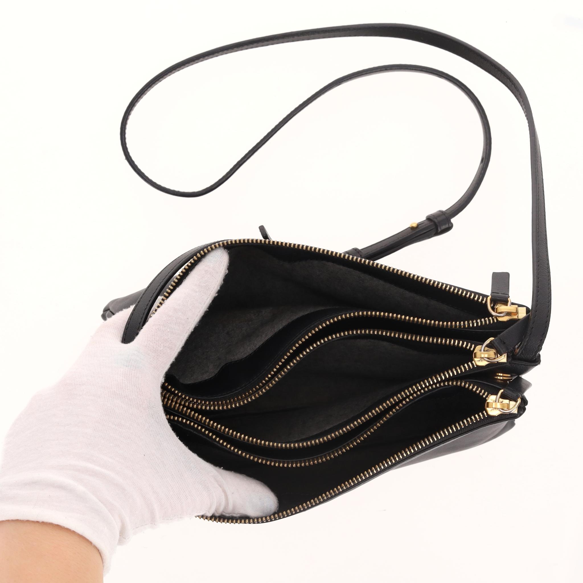 Celine Trio Leather Large Crossbody Bag en vente 1