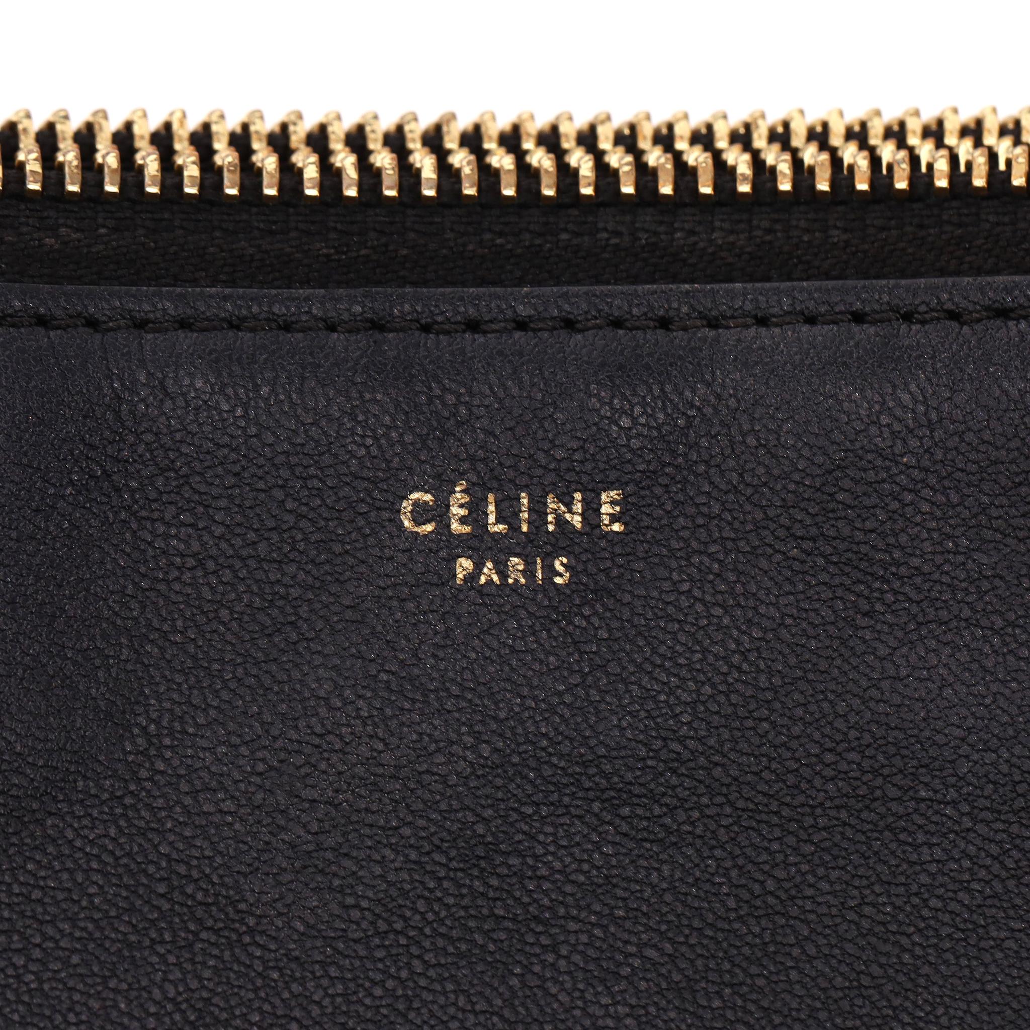 Celine Trio Leather Large Crossbody Bag en vente 2