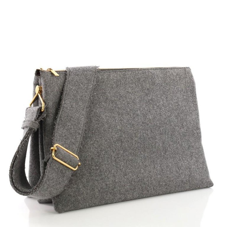 Celine Trio Messenger Bag Wool Large at 1stDibs