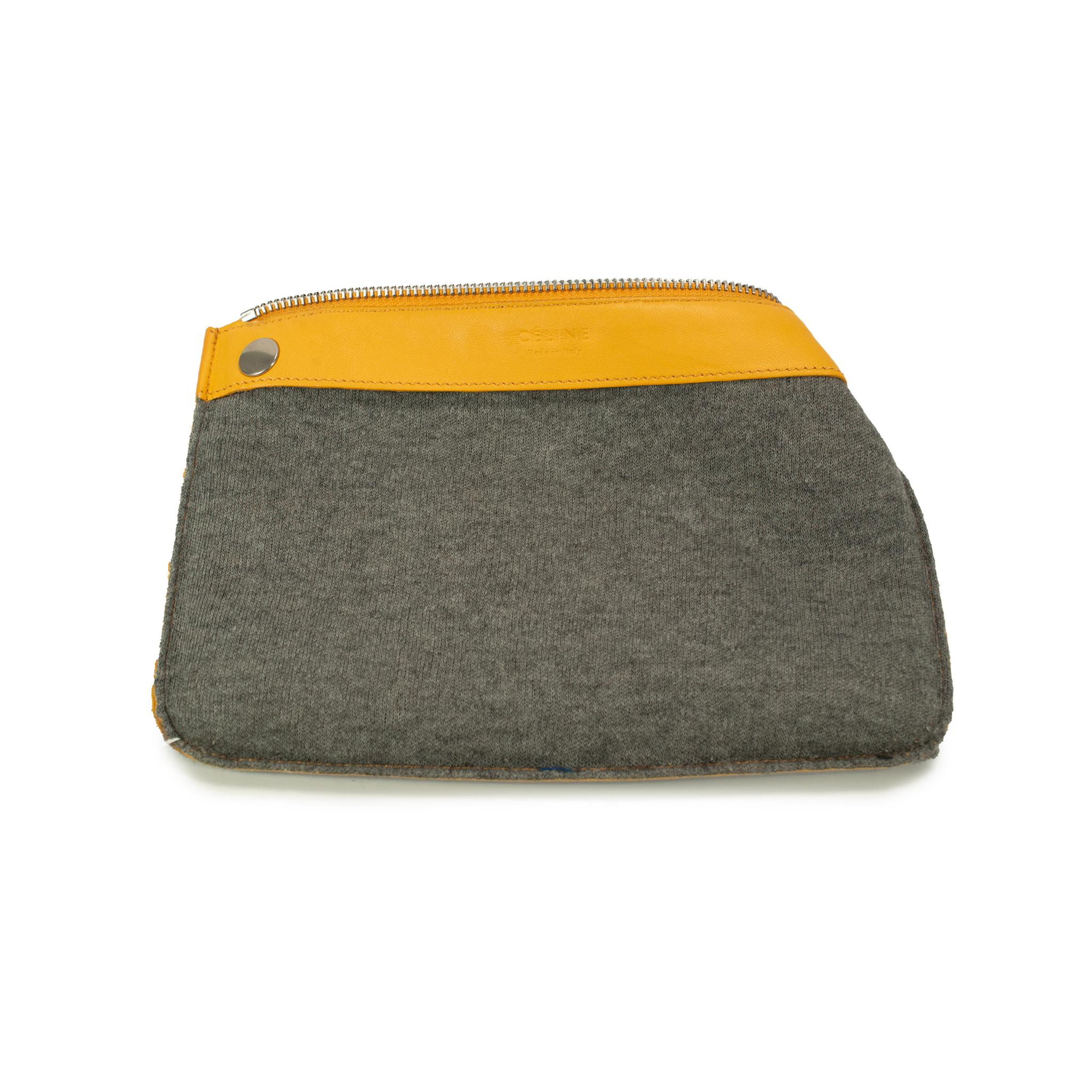 Celine Trio Neutral Multitone Colors Soft Leather Crossbody Bag in vendita 6