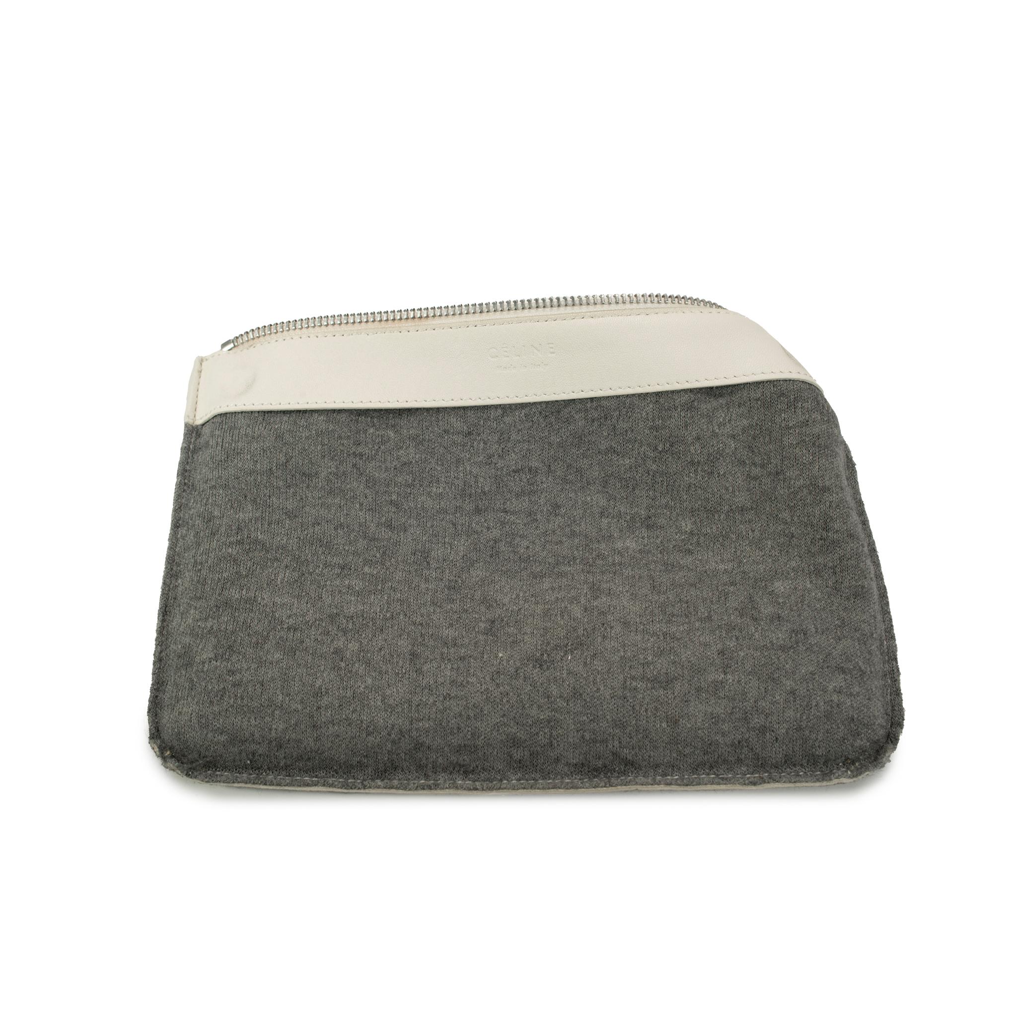 Celine Trio Neutral Multitone Colors Soft Leather Crossbody Bag in vendita 1