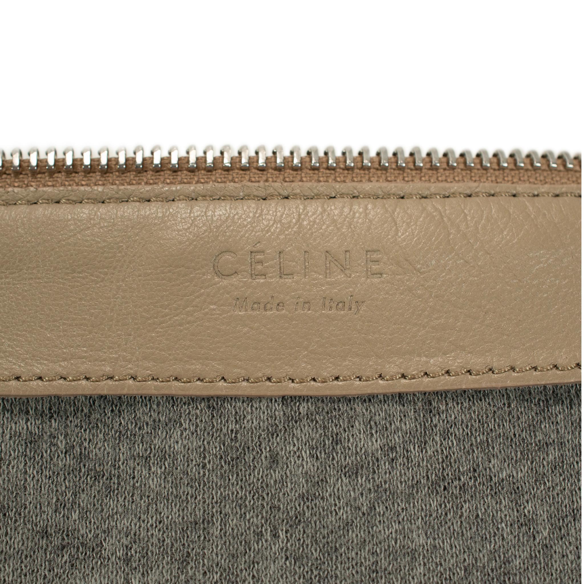 Celine Trio Neutral Multitone Colors Soft Leather Crossbody Bag in vendita 3