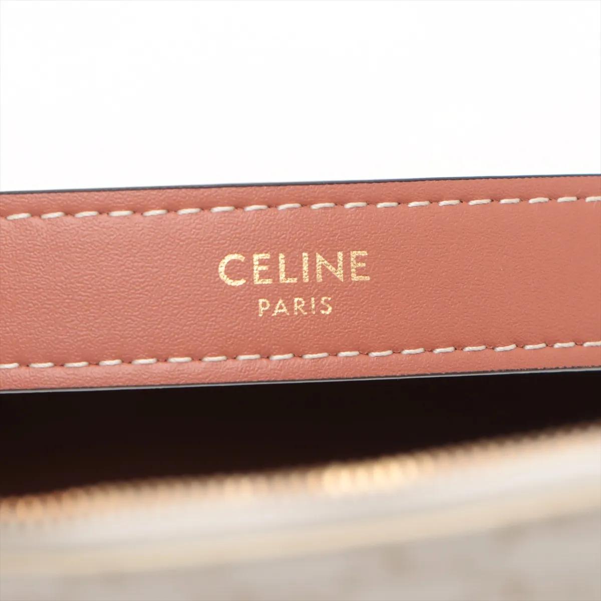 *Sac à bandoulière Ava de Celine Triomphe Blanc en vente 6