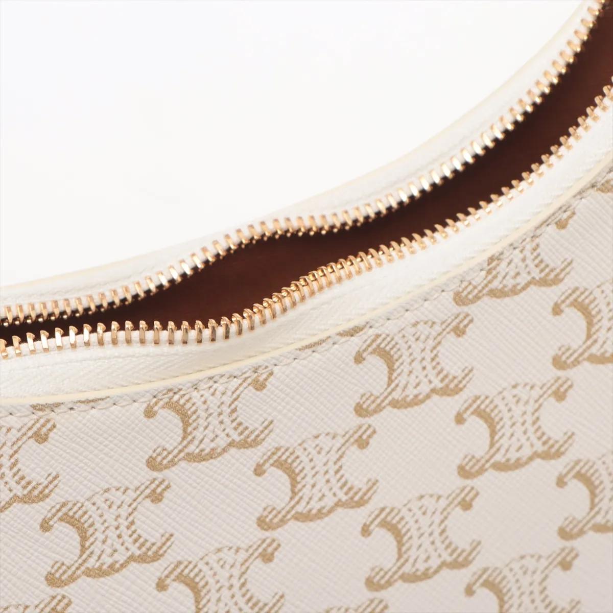 *Sac à bandoulière Ava de Celine Triomphe Blanc en vente 7