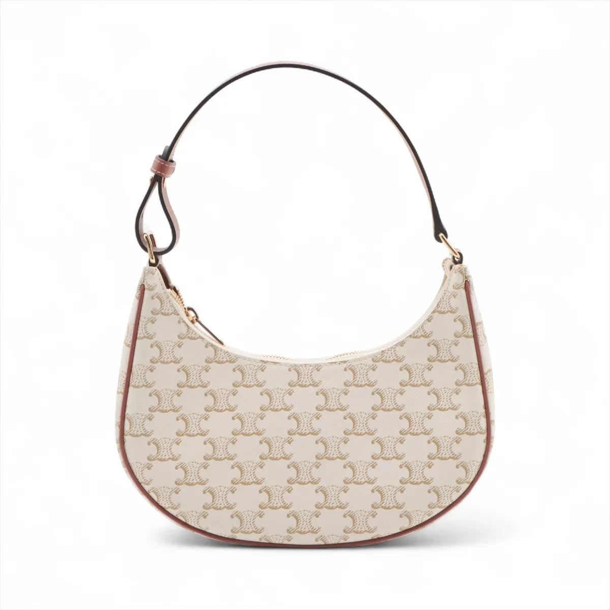 *Sac à bandoulière Ava de Celine Triomphe Blanc Bon état - En vente à Indianapolis, IN