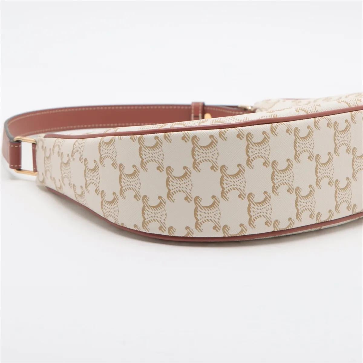 *Sac à bandoulière Ava de Celine Triomphe Blanc en vente 1