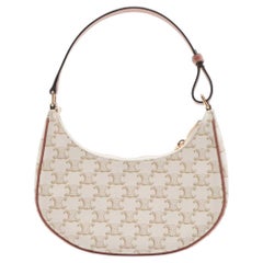 *Celine Triomphe Ava Shoulder Bag White