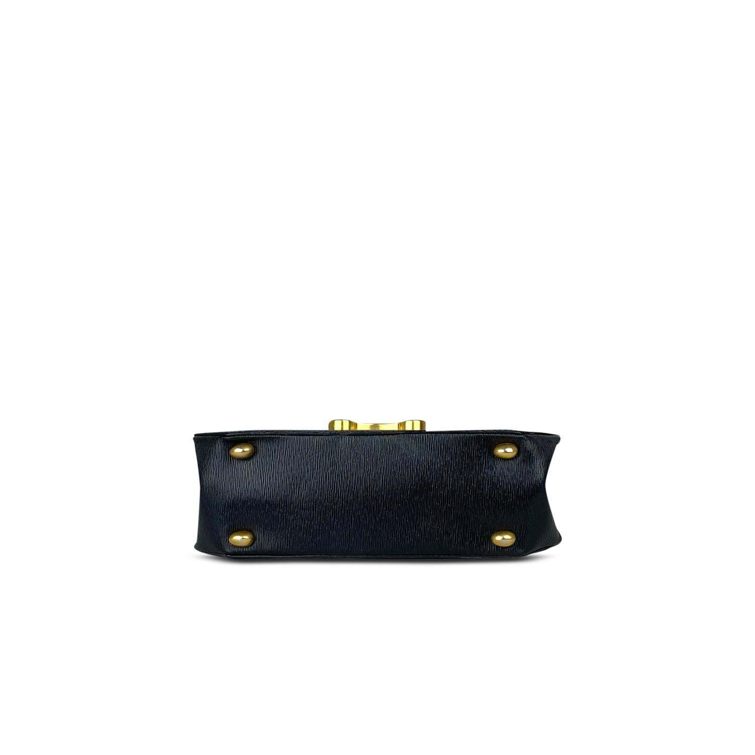 Celine Triomphe Black Crossbody Bag 1