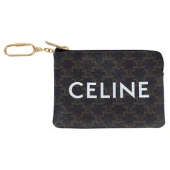 CELINE Triomphe canvas COIN & CARD POUCH Wallet
